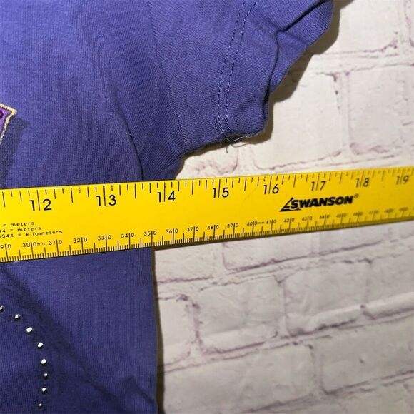 Harley-Davidson Women's Purple Graphic V-Neck T-Shirt Size Small - Picture 4 of 8